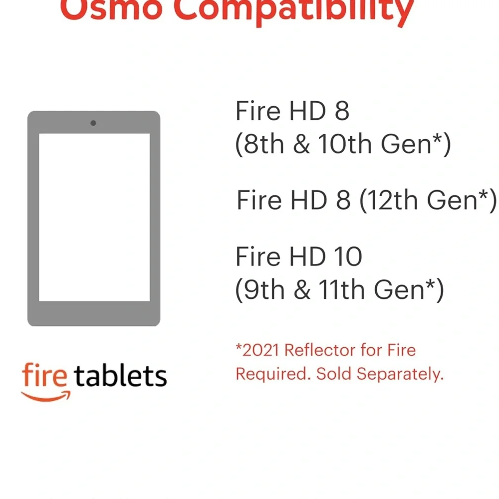 Osmo-Little Genius Starter Kit for Fire‎ Tablet-4 Educational Learning Games-